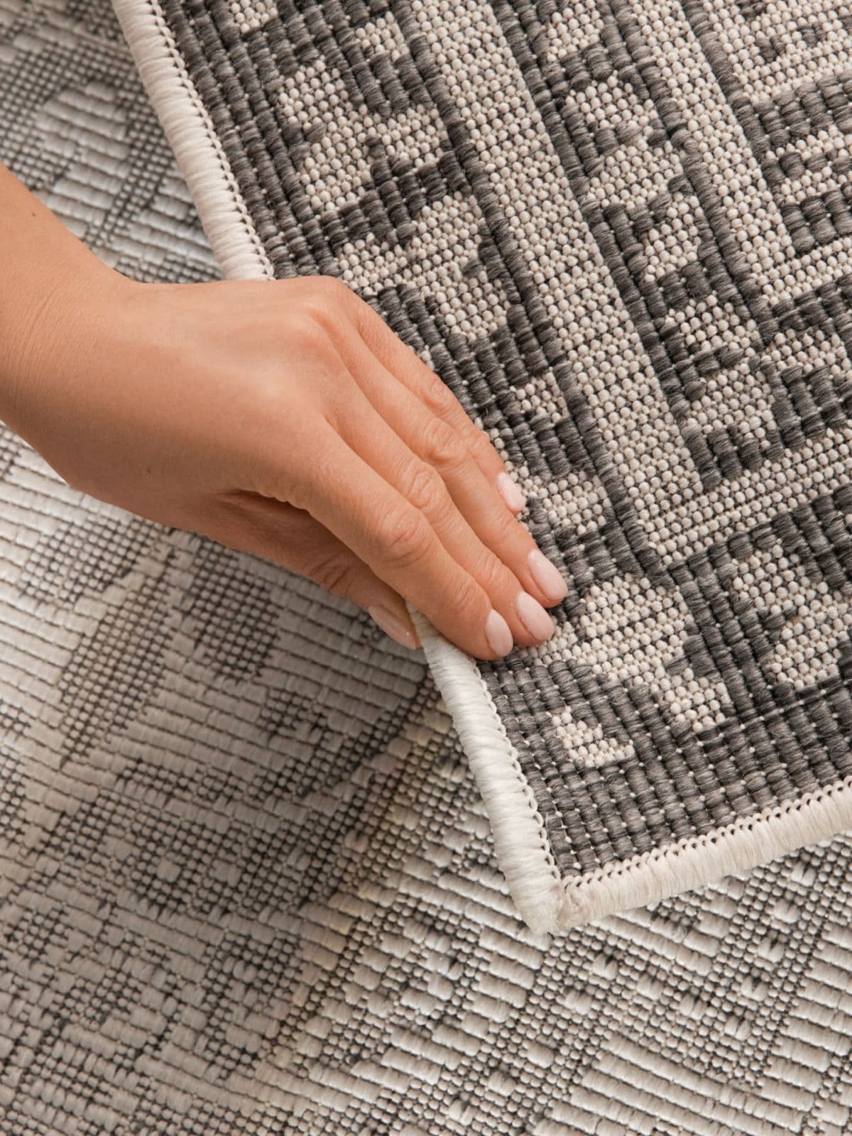 Kusový běhoun Northrugs Duet 106251 White Grey 8