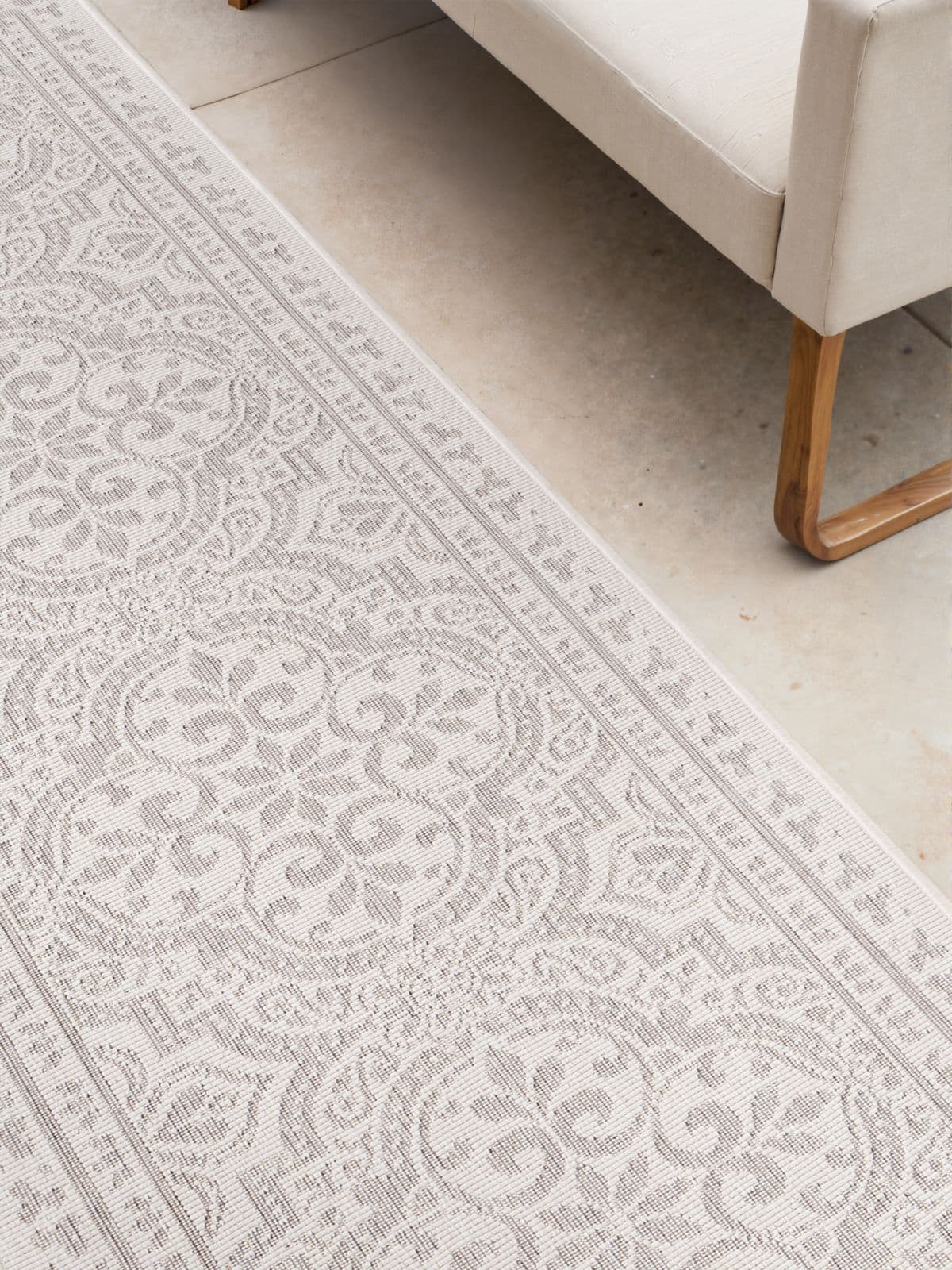 Kusový běhoun Northrugs Duet 106251 White Grey 6