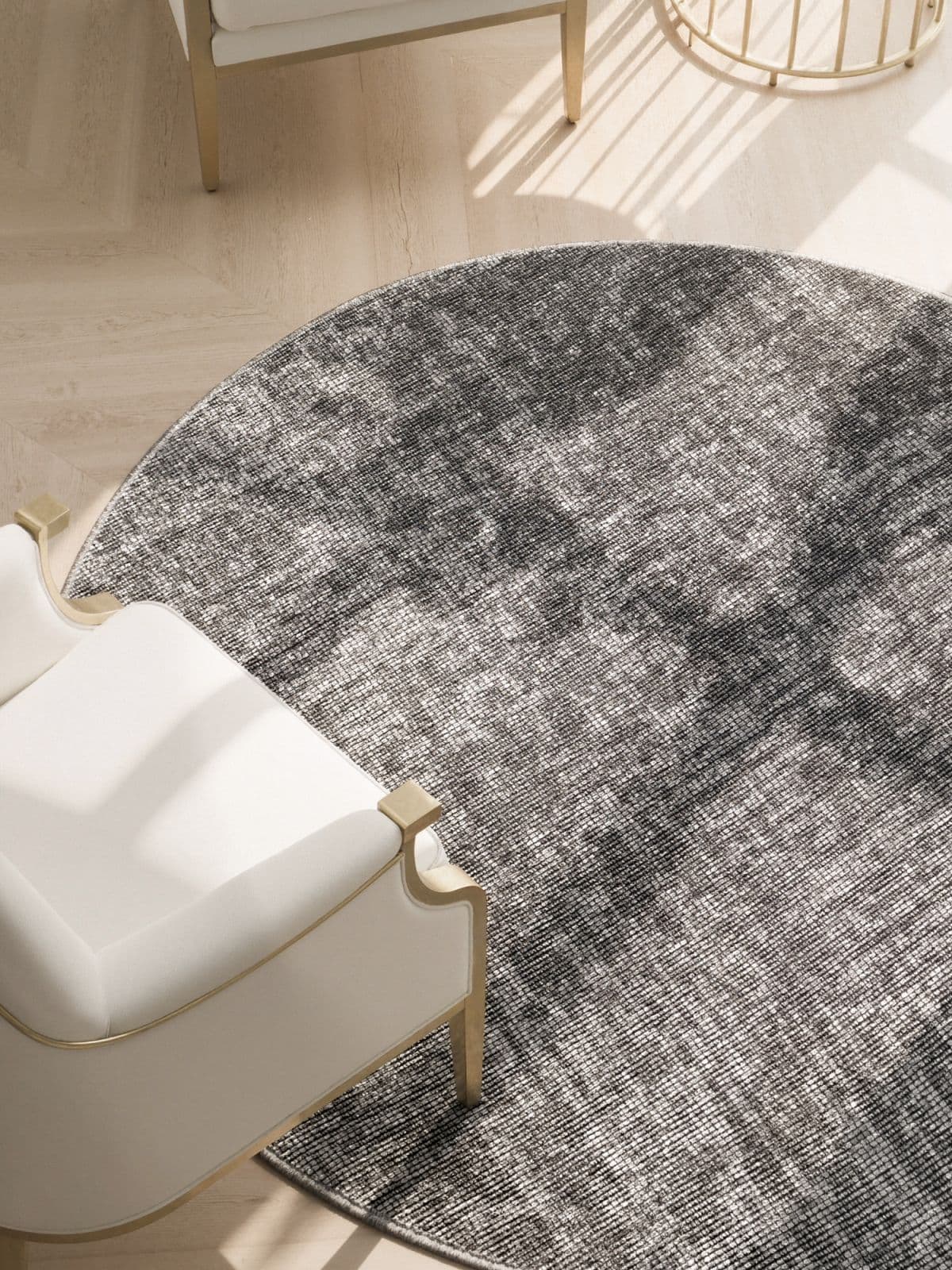 Kruhový kusový koberec Elle Decoration Brilliance 106310 Silver Grey Ø 160 cm 3