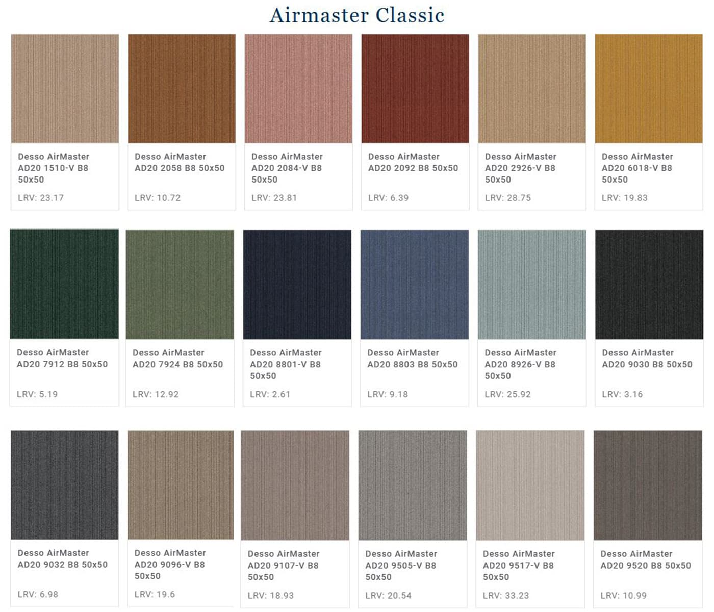 Kobercové čtverce AIRMASTER® Classic 2