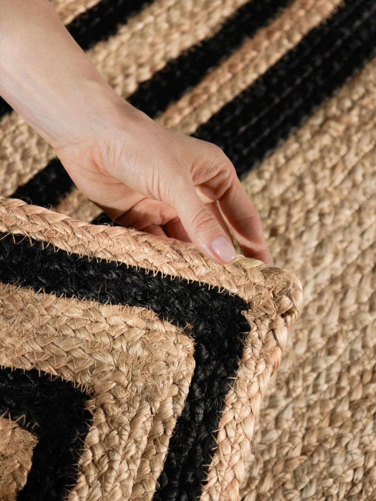 Kusový běhoun Hanse Home Jutta 106302 Natural Gold Black 3