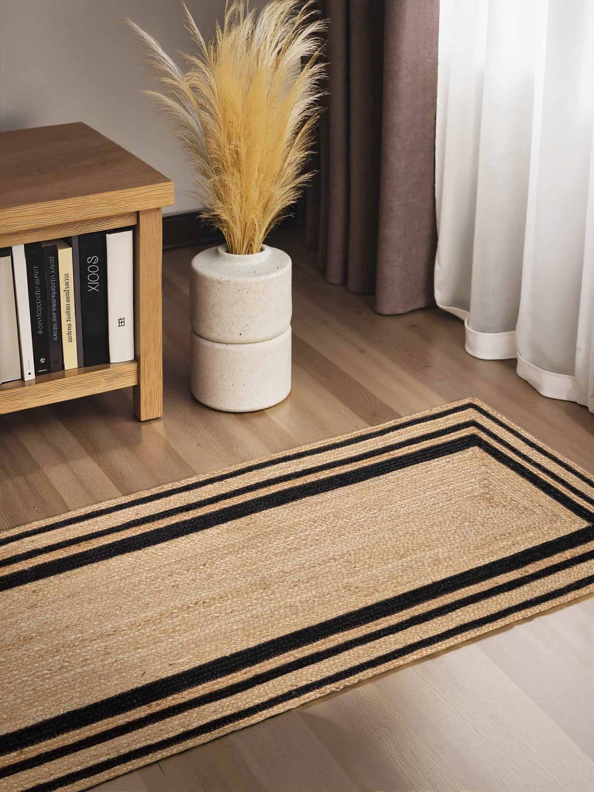 Kusový běhoun Hanse Home Jutta 106302 Natural Gold Black 5
