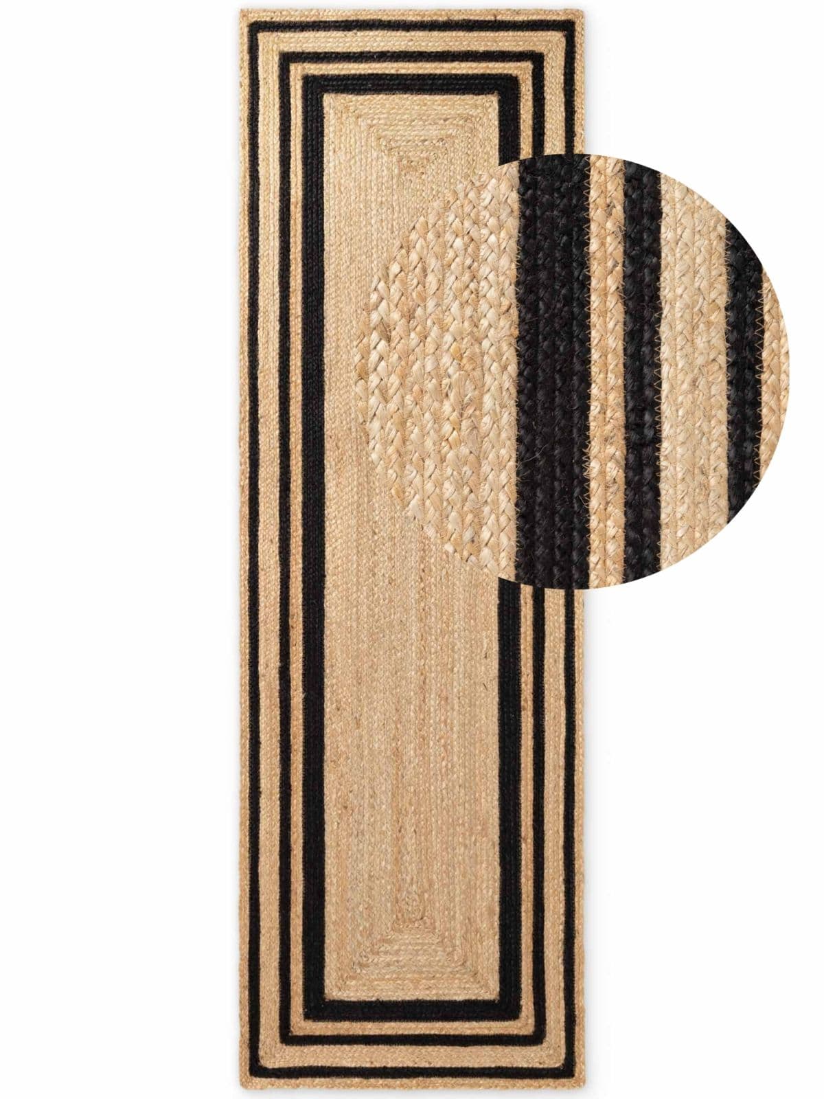 Kusový běhoun Hanse Home Jutta 106302 Natural Gold Black 7
