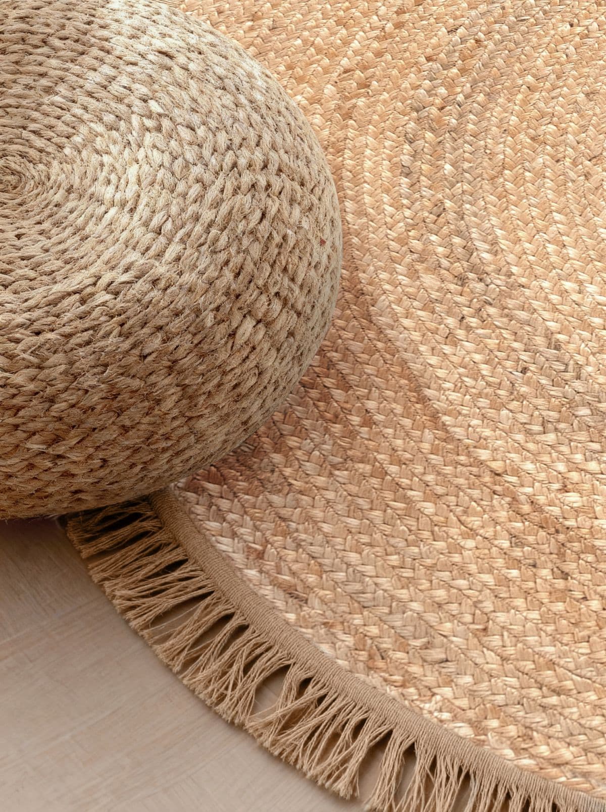 Kruhový kusový koberec Hanse Home Jute Braided 106332 Natural Gold Ø 150 cm 6