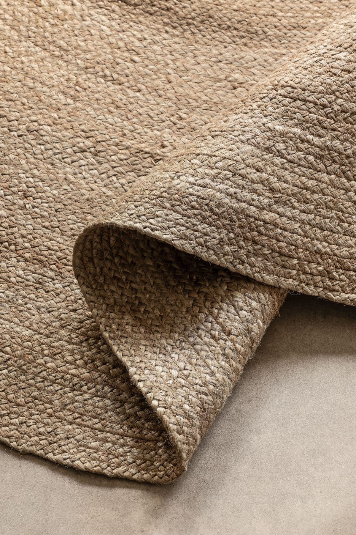 Kruhový kusový koberec Hanse Home Jute Braided 106006 Grey Brown Ø 100 cm 3