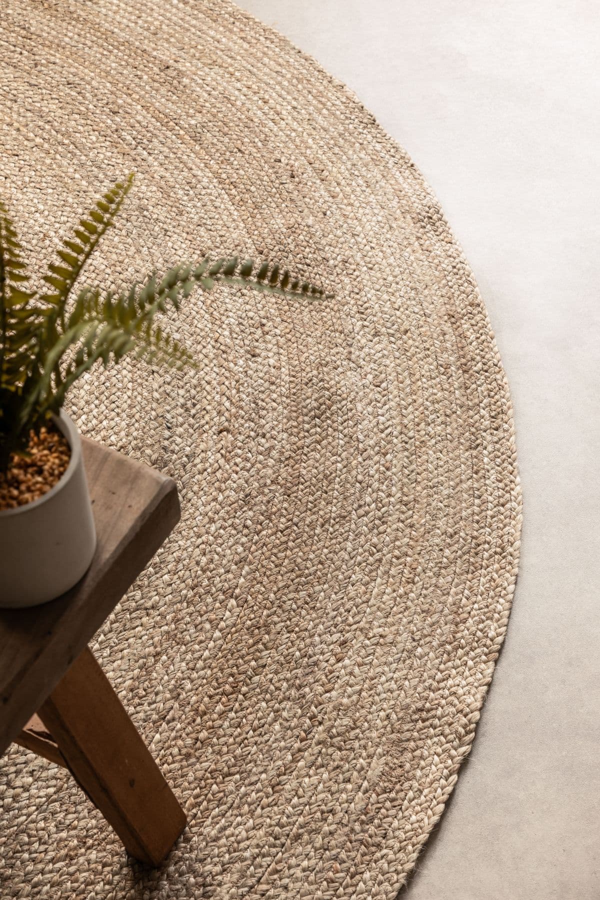 Kruhový kusový koberec Hanse Home Jute Braided 106006 Grey Brown Ø 100 cm 4