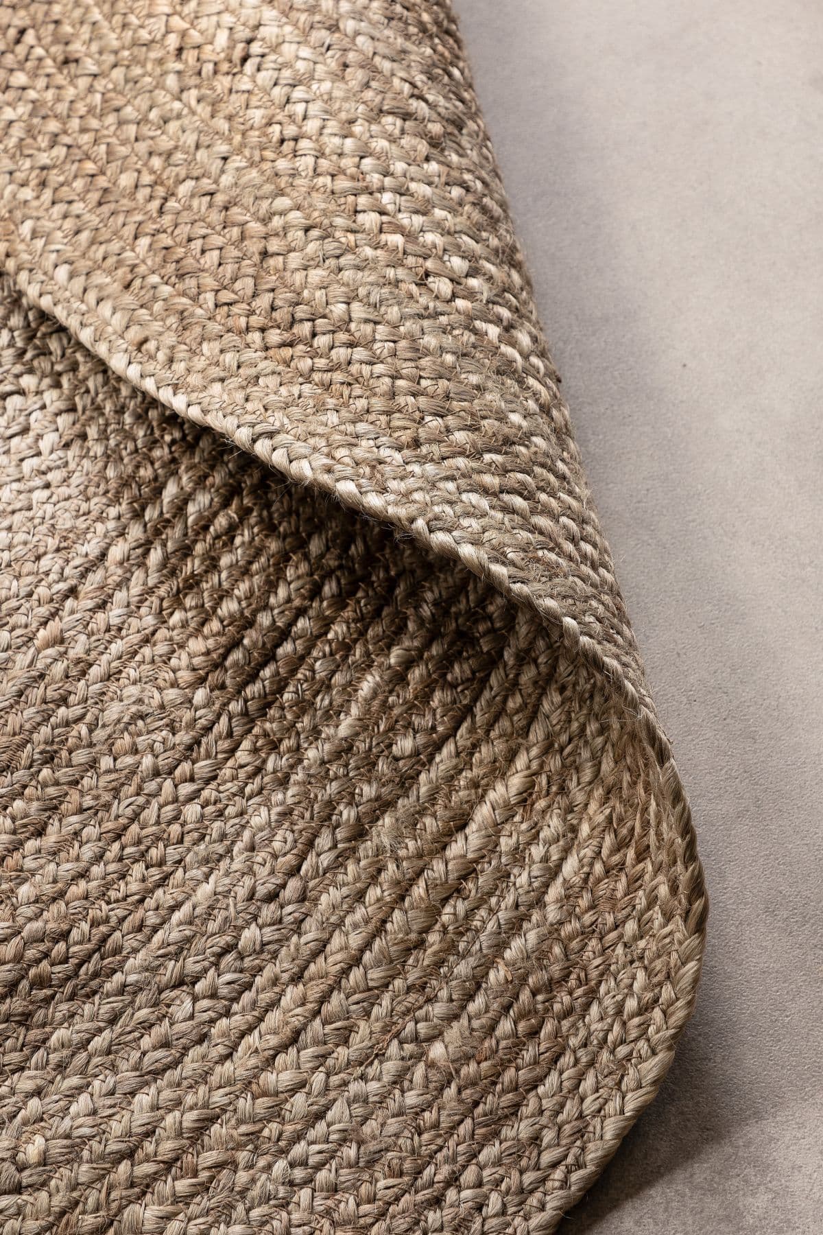 Kruhový kusový koberec Hanse Home Jute Braided 106006 Grey Brown Ø 100 cm 2