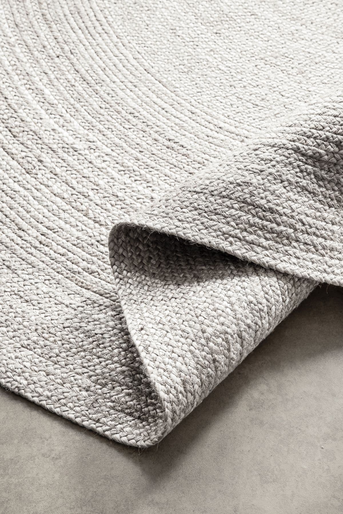 Kruhový kusový koberec Hanse Home Jute Braided 106321 White Ø 100 cm 3