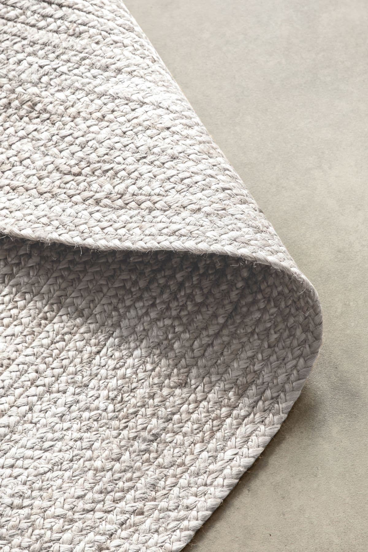 Kruhový kusový koberec Hanse Home Jute Braided 106321 White Ø 100 cm 2