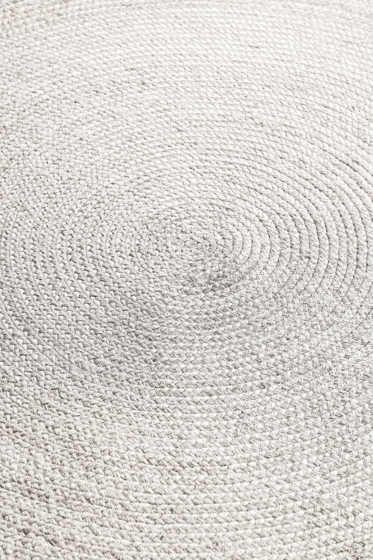 Kruhový kusový koberec Hanse Home Jute Braided 106321 White Ø 100 cm 7
