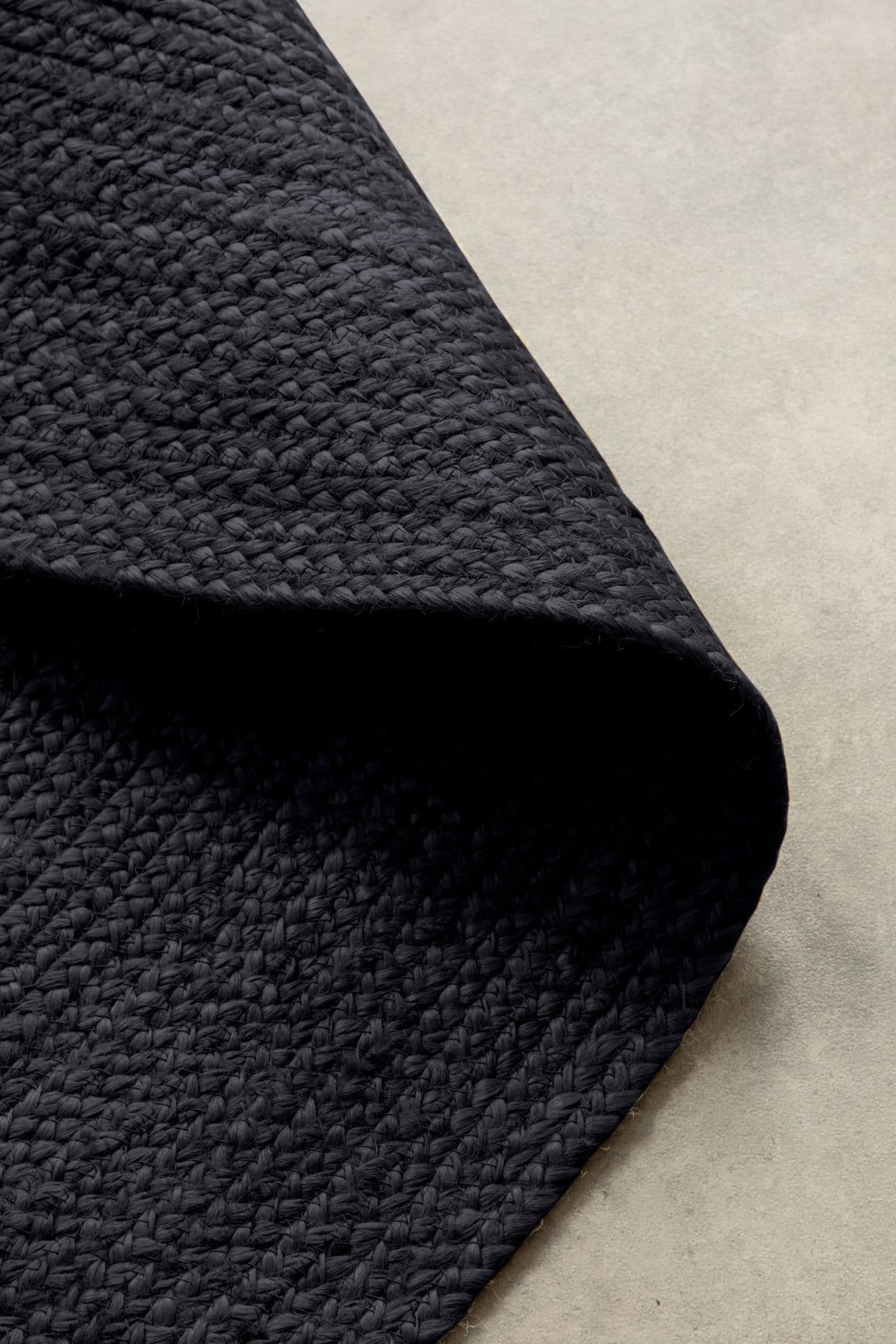 Kruhový kusový koberec Hanse Home Jute Braided 106322 Black Ø 100 cm 2