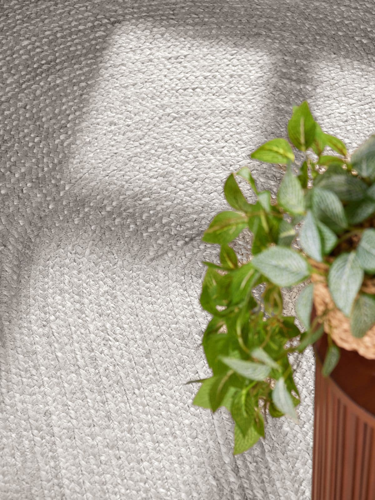 Kusový koberec Hanse Home Jute Braided 106321 White - ovál 4