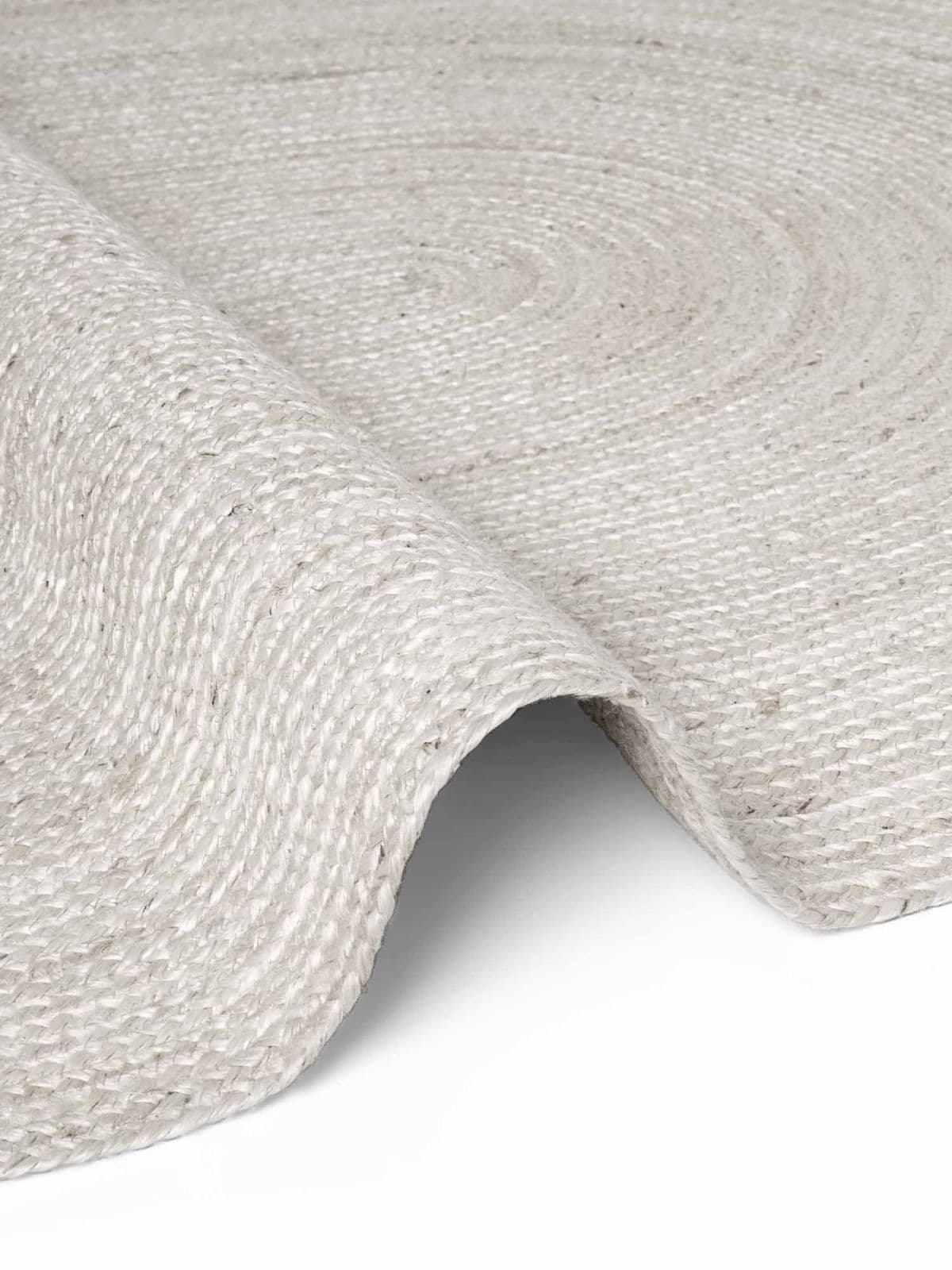 Kusový koberec Hanse Home Jute Braided 106321 White - ovál 2
