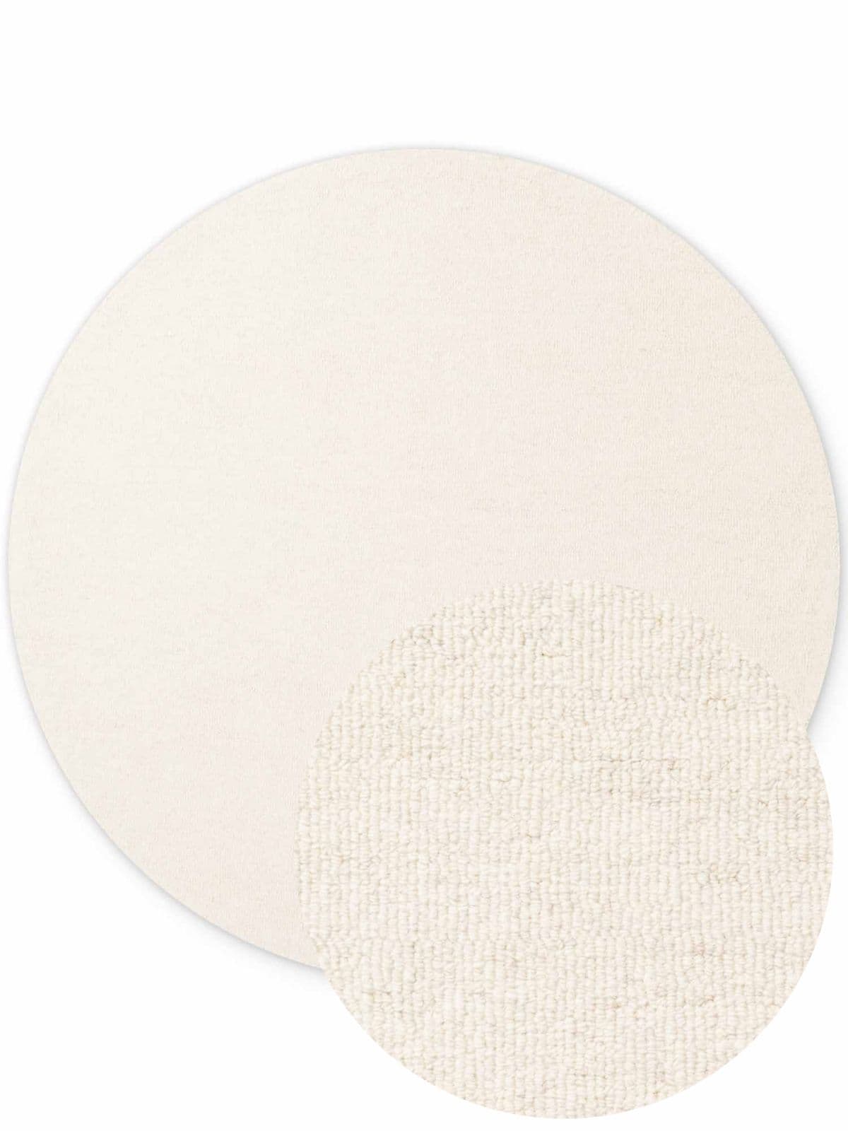 Kruhový kusový koberec Elle Decoration Puristic 106318 Natural White Ø 160 cm 7