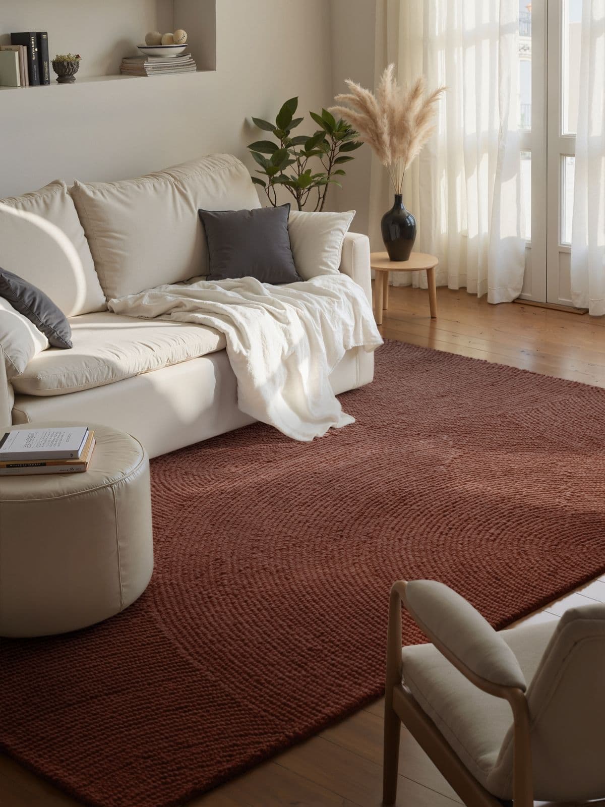 Kusový koberec Hanse Home Calmio 106402 Red Brown 5