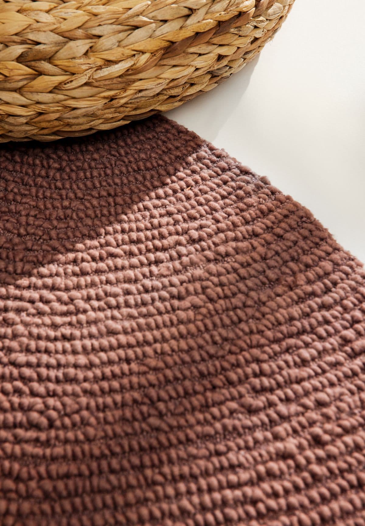 Kruhový kusový koberec Hanse Home Calmio 106402 Red Brown Ø 120 cm 4