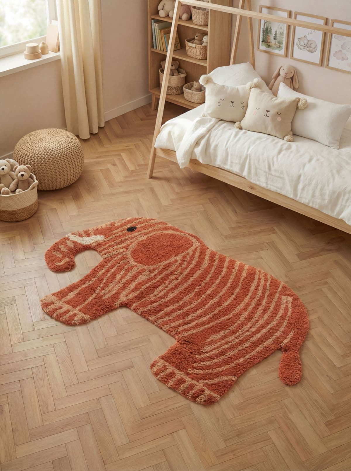 Dětský kusový koberec Hanse Home Snuggle 106461 Red Brown 5