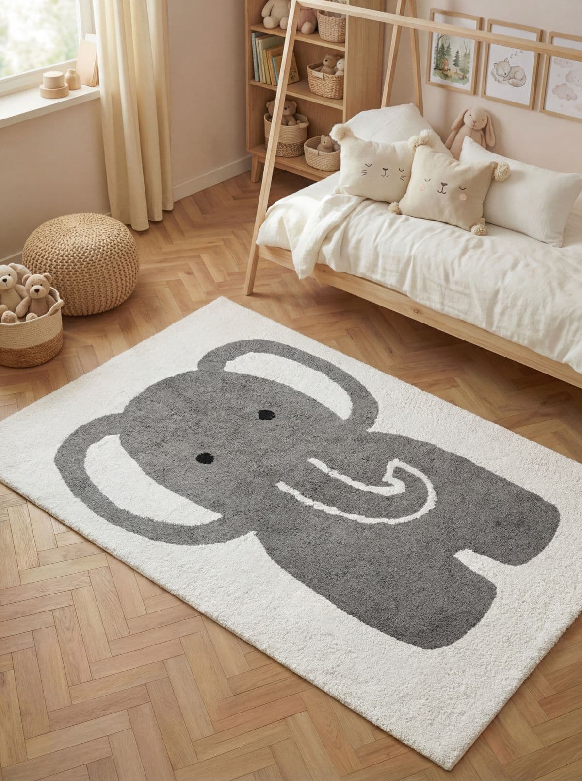 Dětský kusový koberec Hanse Home Snuggle 106453 Cream Grau 5