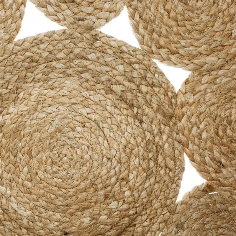 Kulatý koberec Lace hnědý 3
