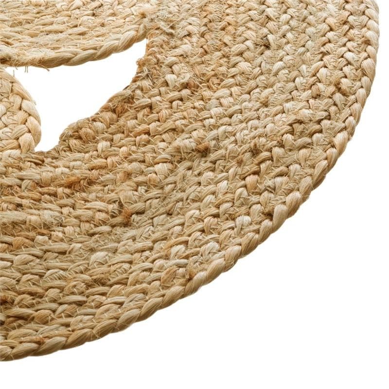Kulatý koberec Lace hnědý 4