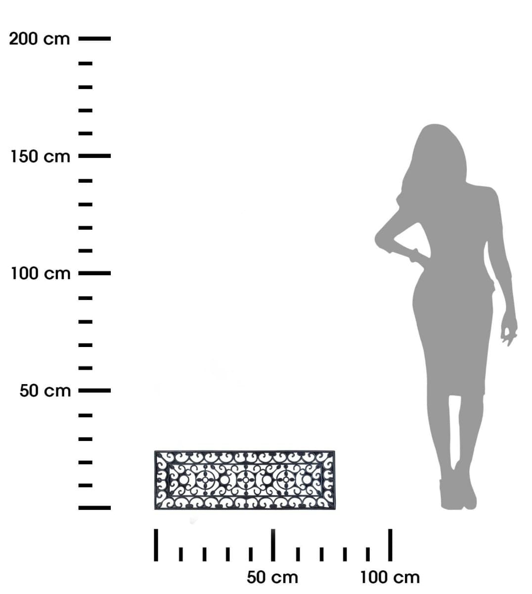 Gumová rohožka Victory černá 3