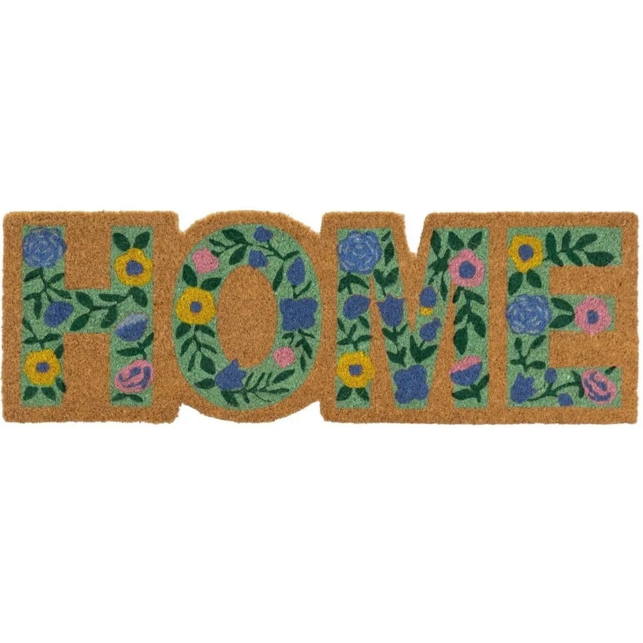 Kokosová rohožka Home hnědá/vícebarevná