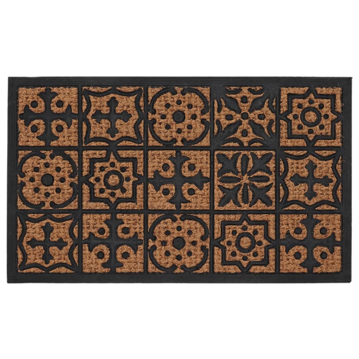 Rohožka Mosaic hnědá/černá