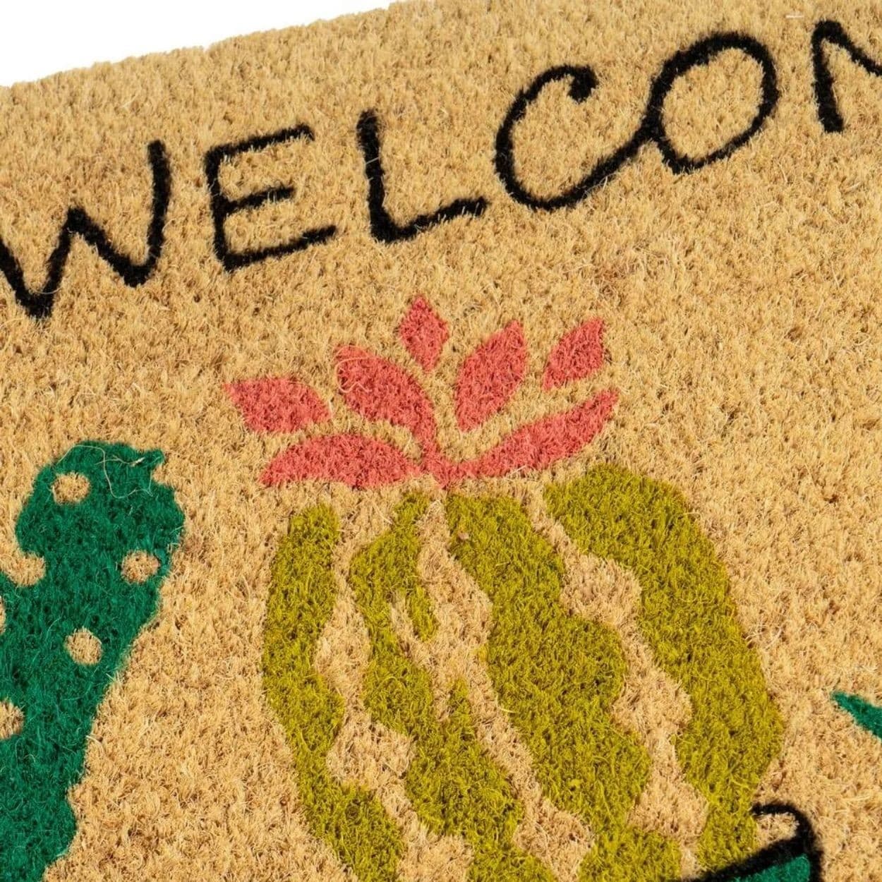 Kokosová rohožka Cactus hnědá/vícebarevná 4