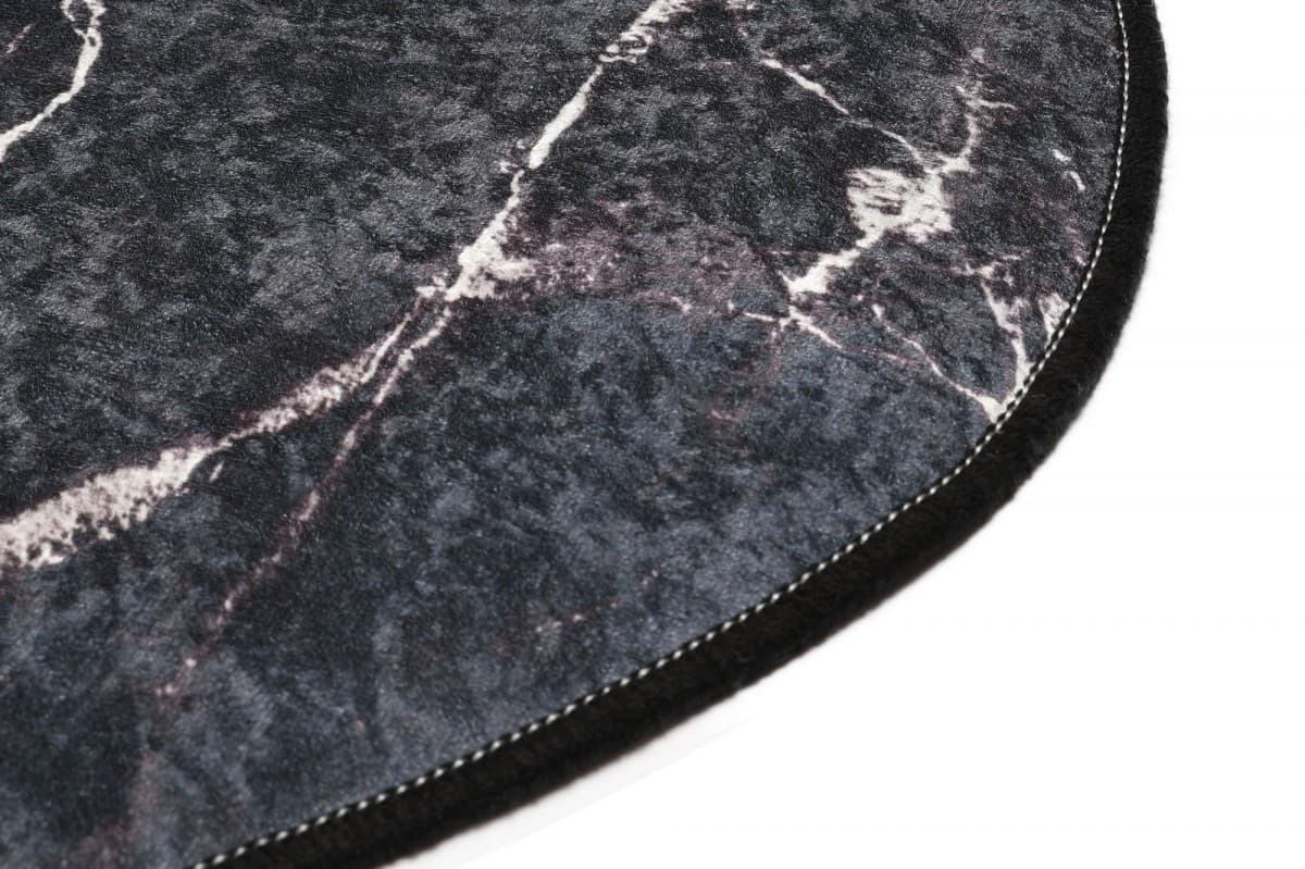 Koupelnová předložka Marble DJT černá/bílá 3