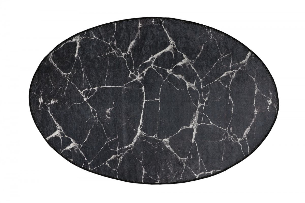 Koupelnová předložka Marble DJT černá/bílá 5