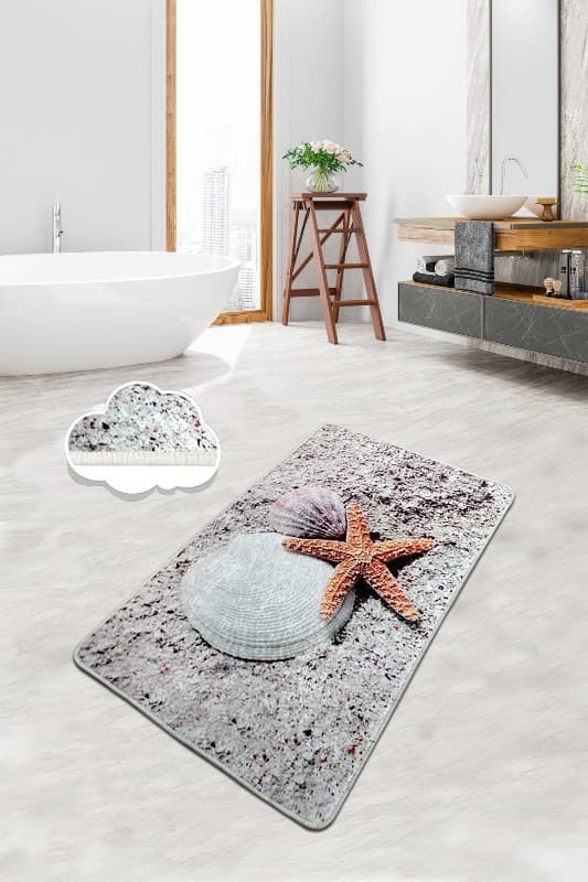 Koupelnová předložka Starfish šedá