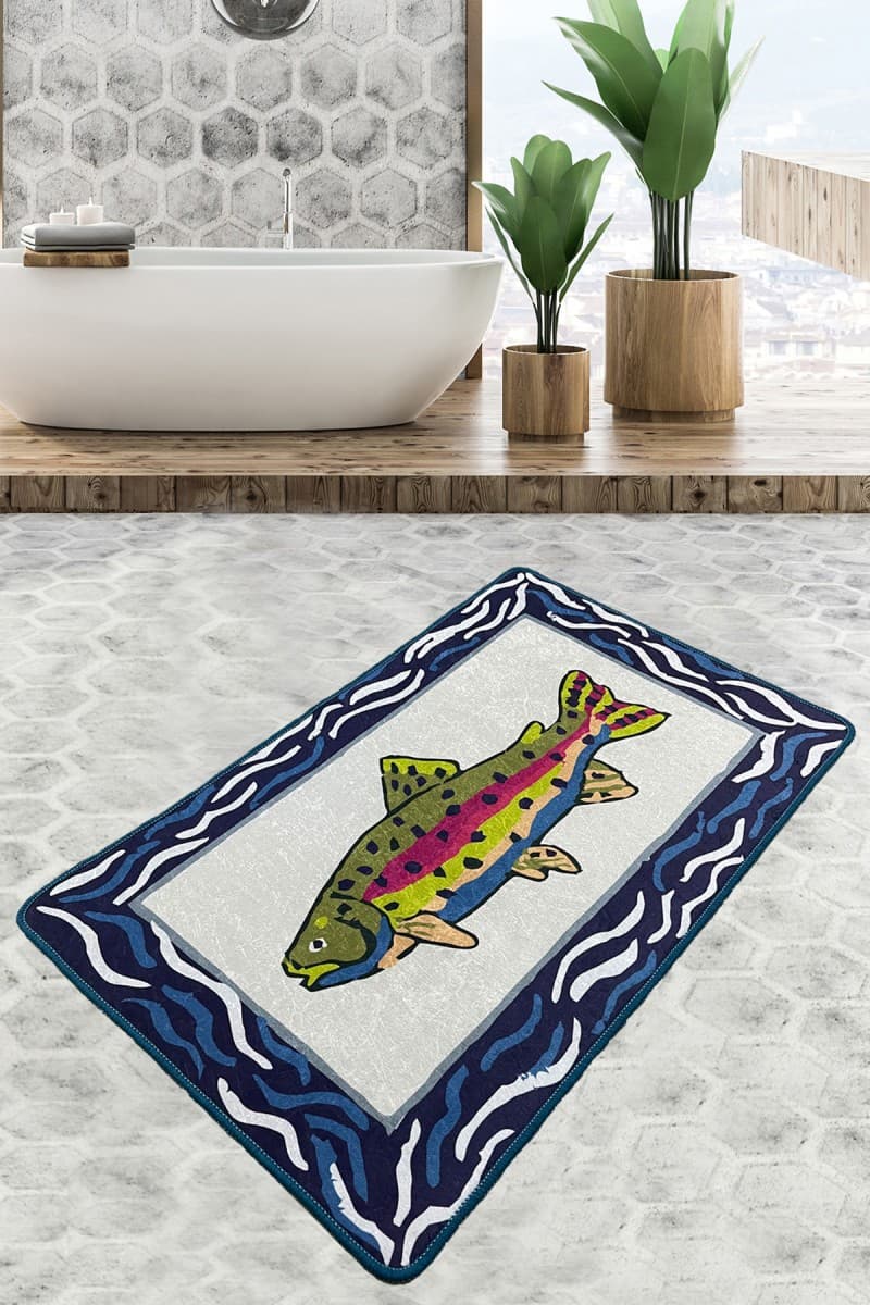 Koupelnová předložka Pescado vícebarevná 6