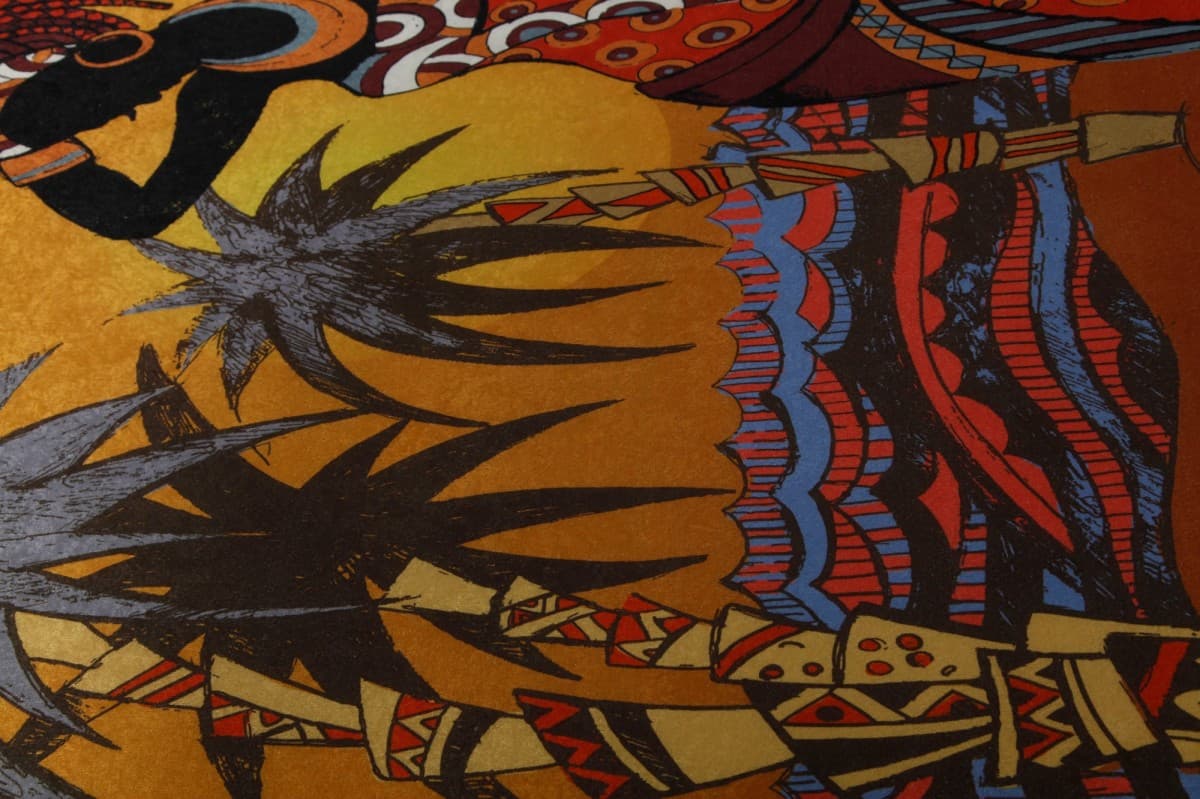Koberec Ridge žlutý/oranžový 3
