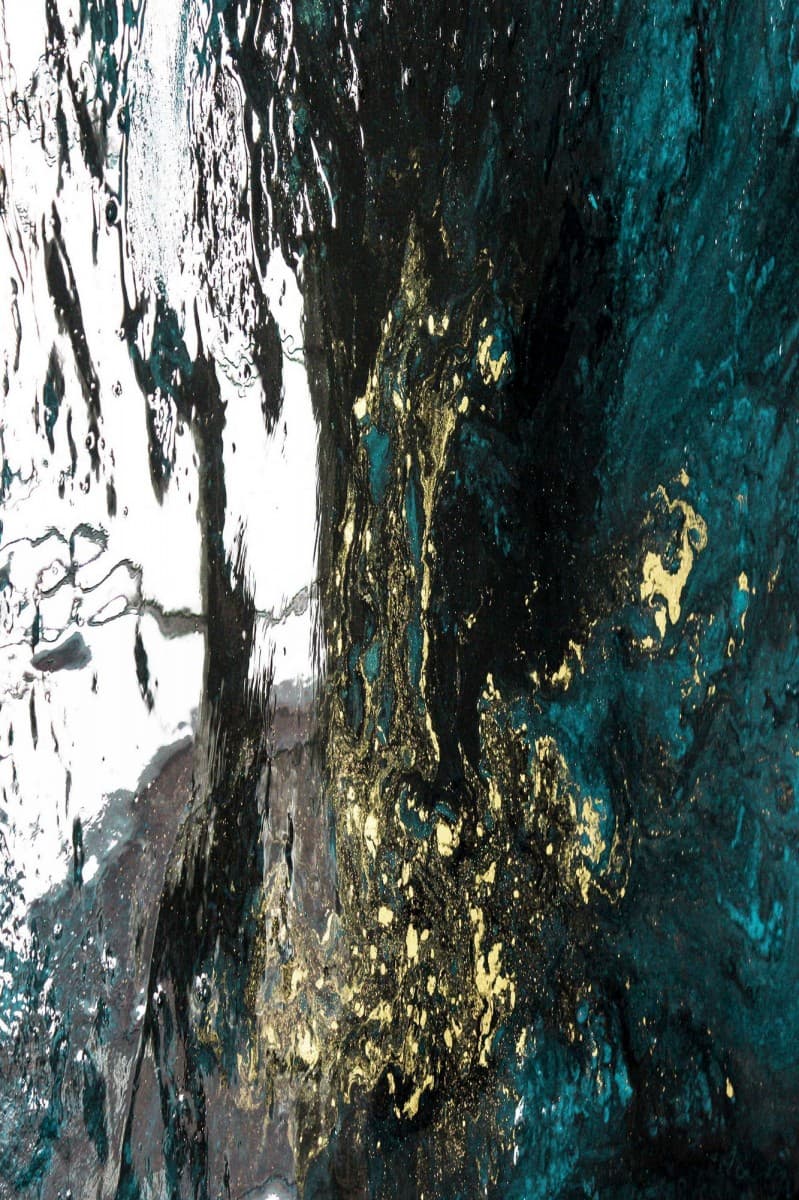 Koberec Dark Marble modrý