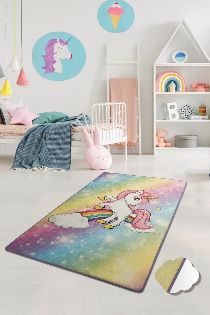Dětský koberec Unicorn vícebarevný 2