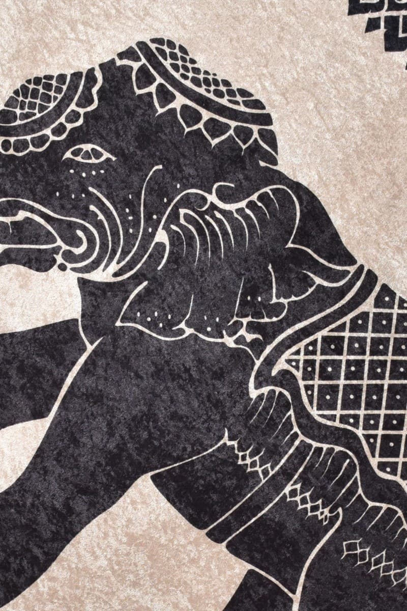 Koberec Elephant béžový/černý 3