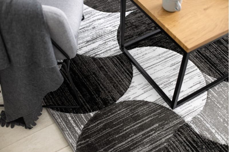 Kusový koberec Alter Geo mušle šedý 7