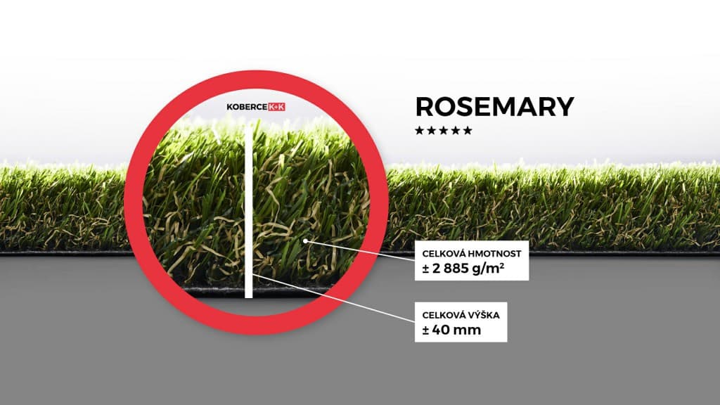 Travní koberec Rosemary 400x127 cm 2