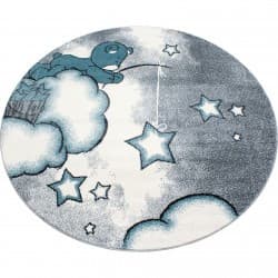 Dětský koberec Kids 580 blue Kruh Ø 120 cm 6