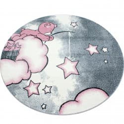 Dětský koberec Kids 580 pink Kruh Ø 160 cm 6