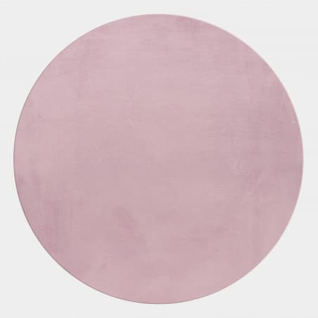 Kusový koberec kruh Pouffy 5100 rose Kruh Ø 120 cm