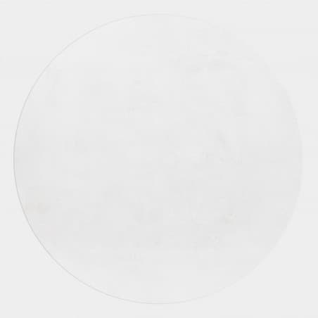 Kusový koberec kruh Pouffy 5100 white Kruh Ø 120 cm