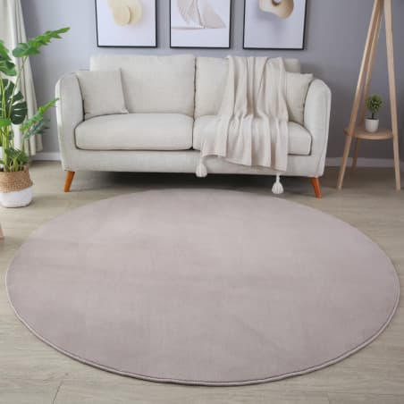 Kusový koberec kruh Sky 5400 beige Kruh Ø 120 cm