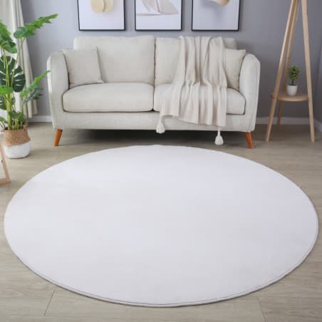 Kusový koberec kruh Sky 5400 cream Kruh Ø 120 cm