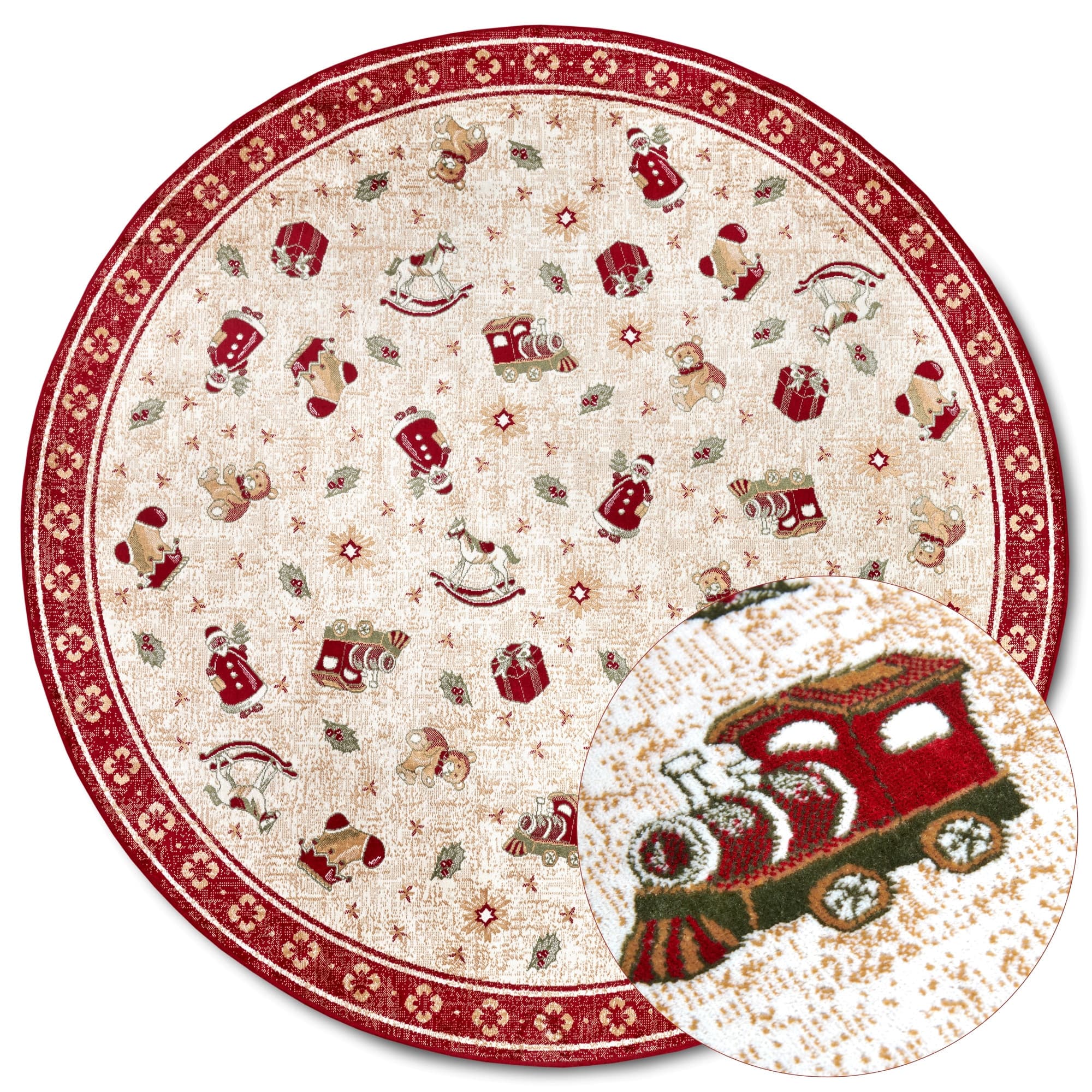Kusový koberec Villeroy & Boch Toy's delight 106217 Red, Multicolor kruh Kruh Ø 160 cm 3