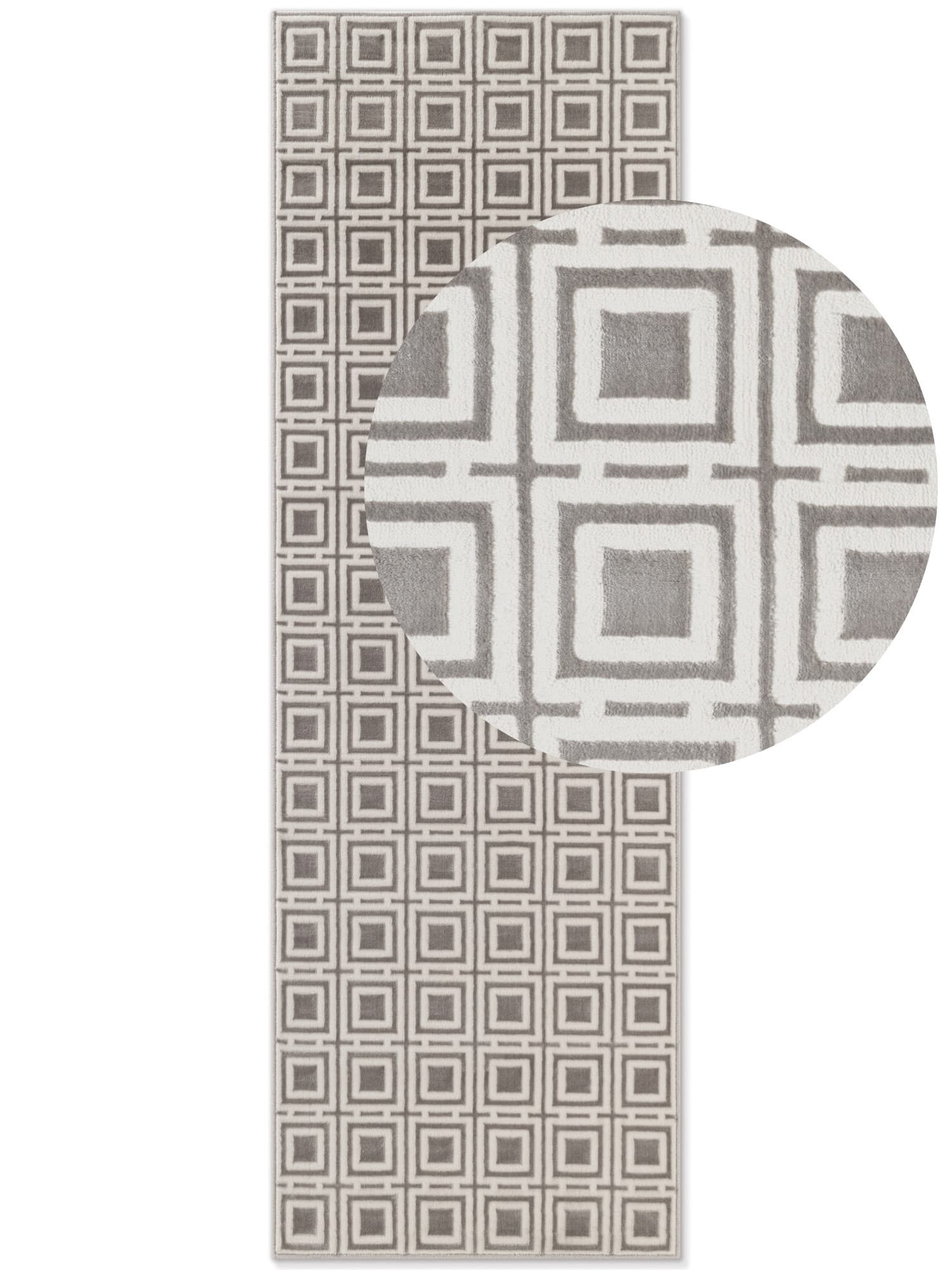 Běhoun Perles 106190 Cream Grey z kolekce Elle