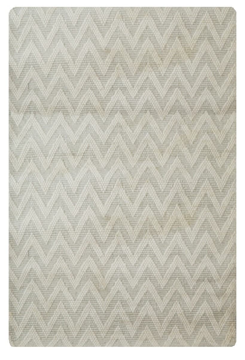 Kusový ručně tkaný koberec Woolen 5 White