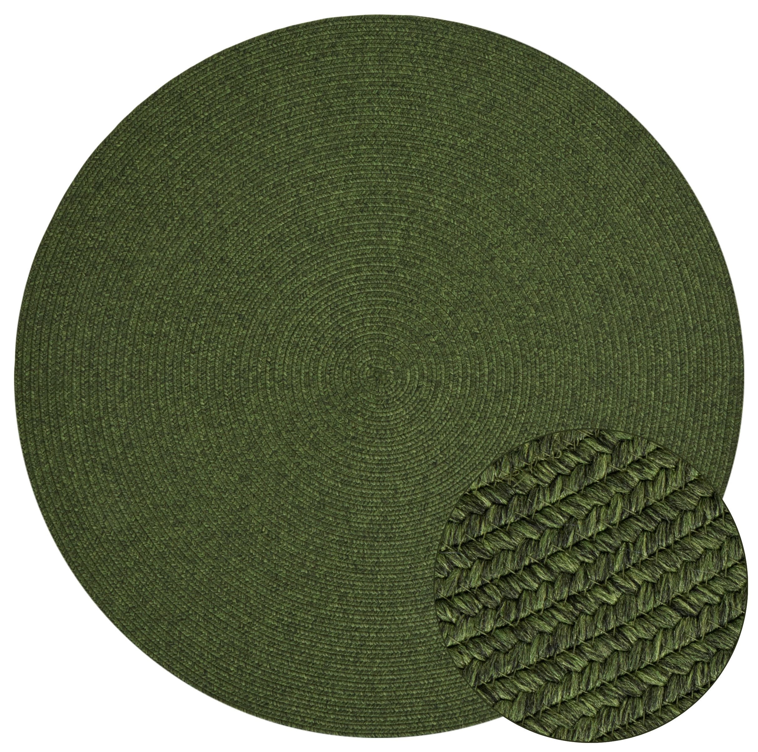 Kusový koberec Braided 105554 Green kruh – na ven i na doma Kruh Ø 150 cm 6