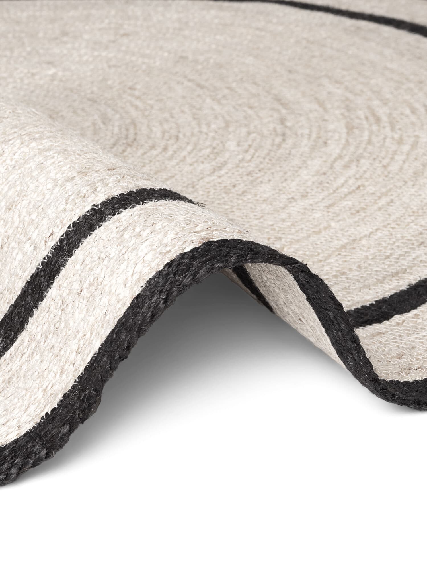 Kusový koberec Jute Braided 106331 Natural Black kruh Kruh Ø 200 cm 4