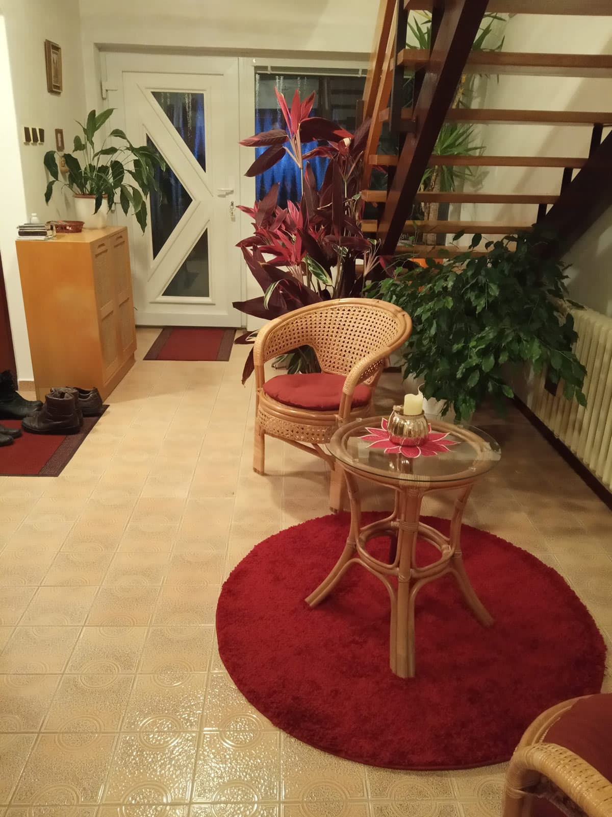 Kusový koberec Life Shaggy 1500 červený kruh 5